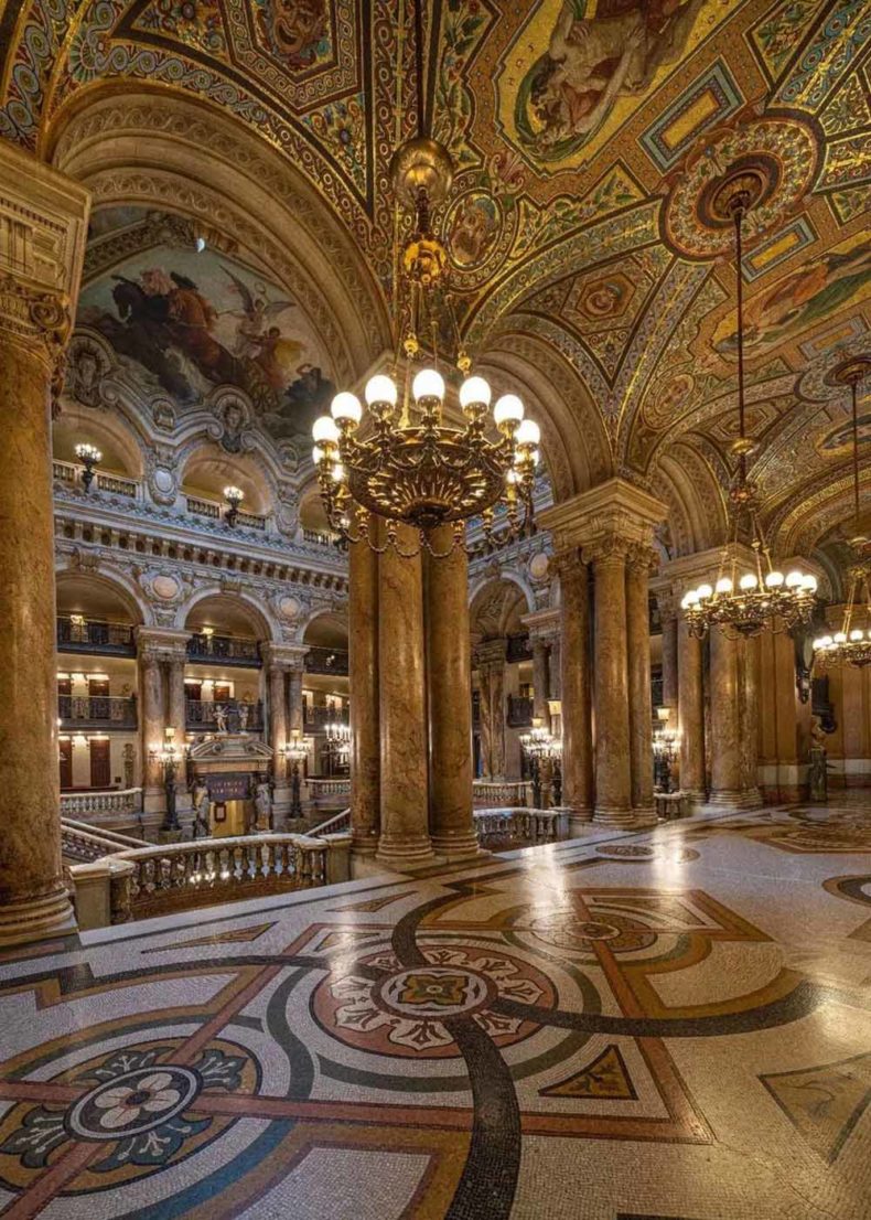 A stunning ceiling paintings in Palais Garnier opera