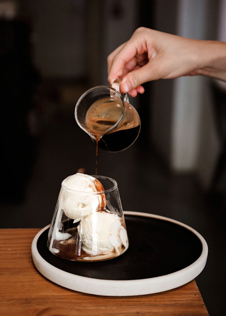 Cuore Di Vetro is famous among Italians for its affogato