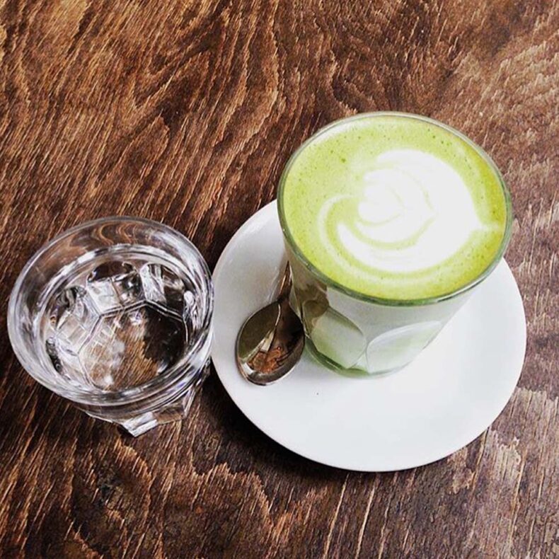 Try cafe CK special organic matcha latte