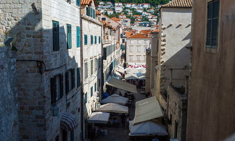 Game of thrones walk of shame scene in Dubrovnik