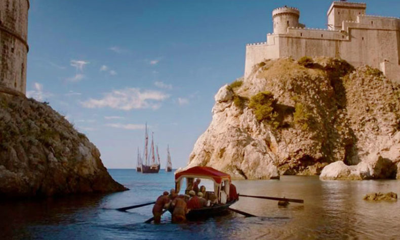 Game of thrones water scenes in Dubrovnik