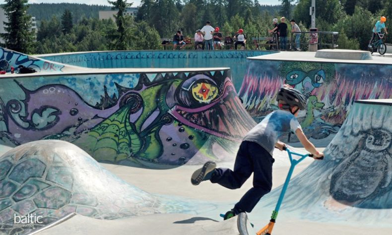 In Tampere, you will find active skateboarding open parks