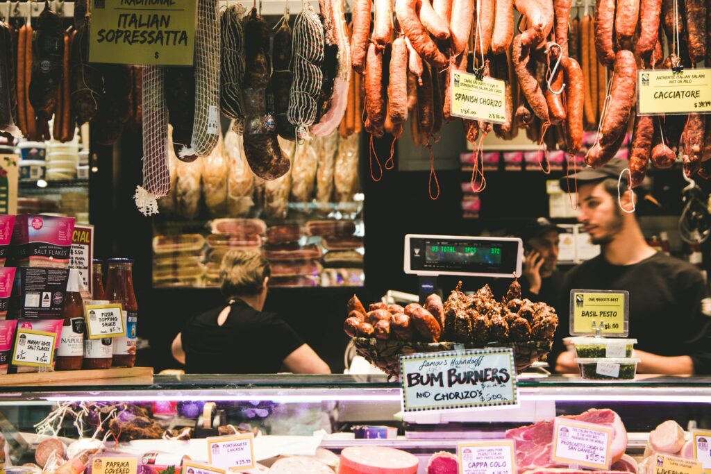 A market in Melbourne
