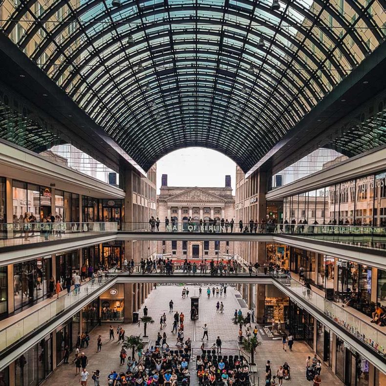 Shopping in mall of Berlin