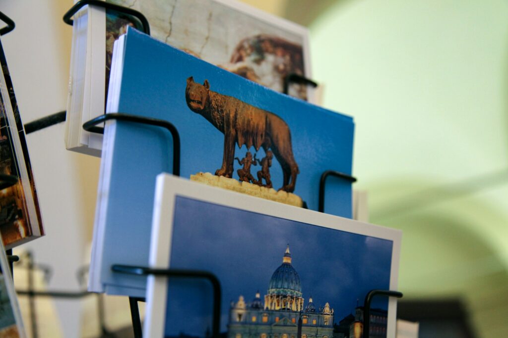 Card shop in Rome