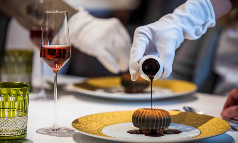 Have a delicious experience at the Michelin-starred Ciel Bleu restaurant in Amsterdam