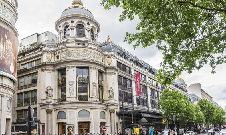 Printemps is one of the largest department stores in Paris