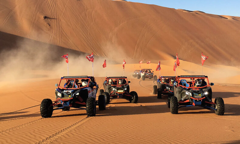 Experience a desert dune buggy tour at Abu Dhabi
