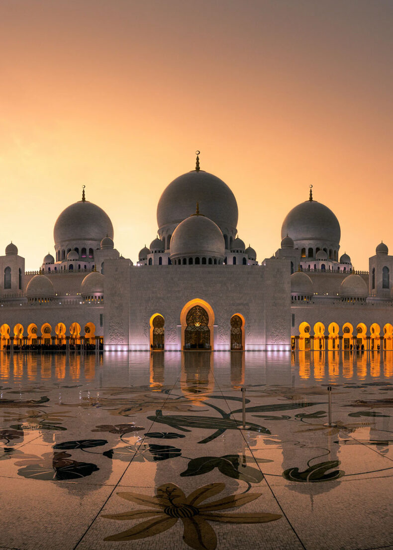 One of Abu Dhabi’s most iconic buildings - the Sheikh Zayed Grand Mosque