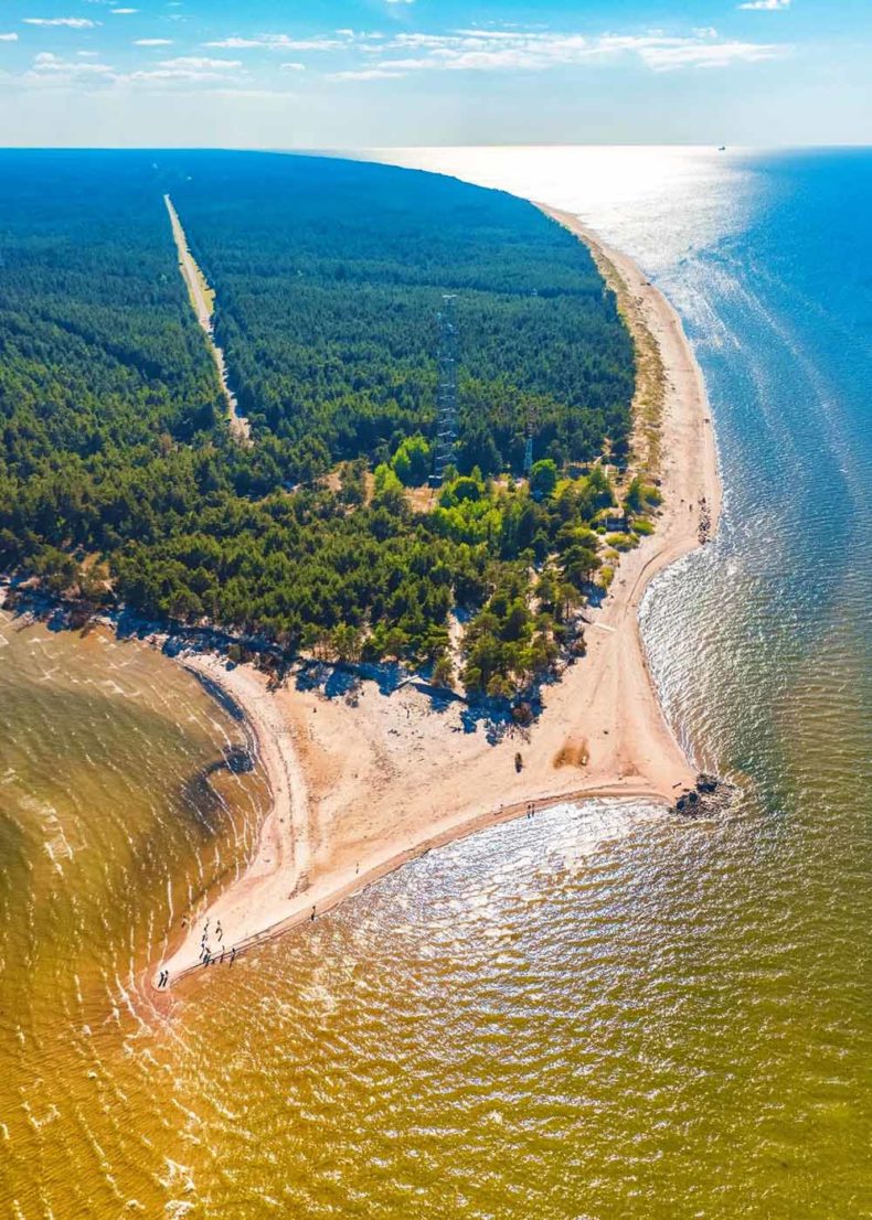 Kolkas rags - the meeting point of the Baltic Sea and the Gulf of Riga