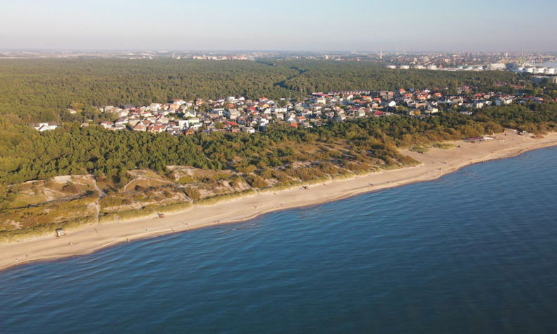 Two beaches in Lithuania, Melnragė