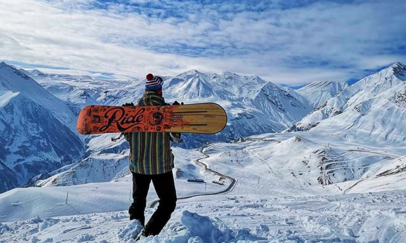 Gudauri ski resort offers a very extreme location - the peak of a wild mountain