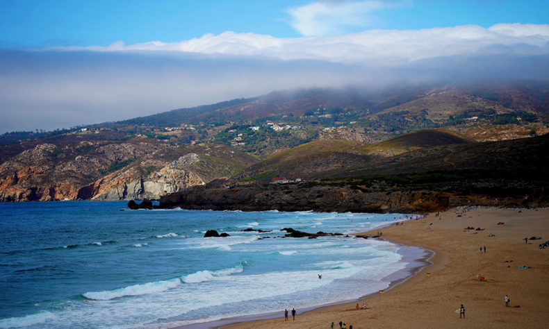 Praia do Guincho, known as a surfers paradise