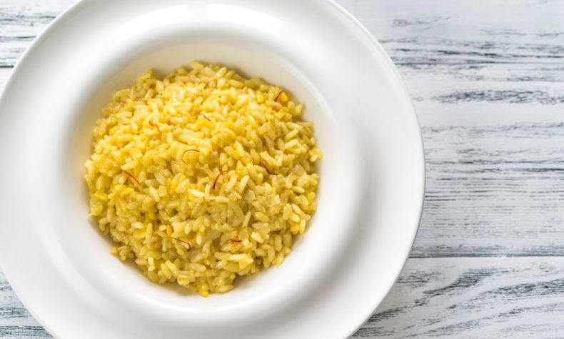 Traditional dishes of Milano: Risotto alla Milanese