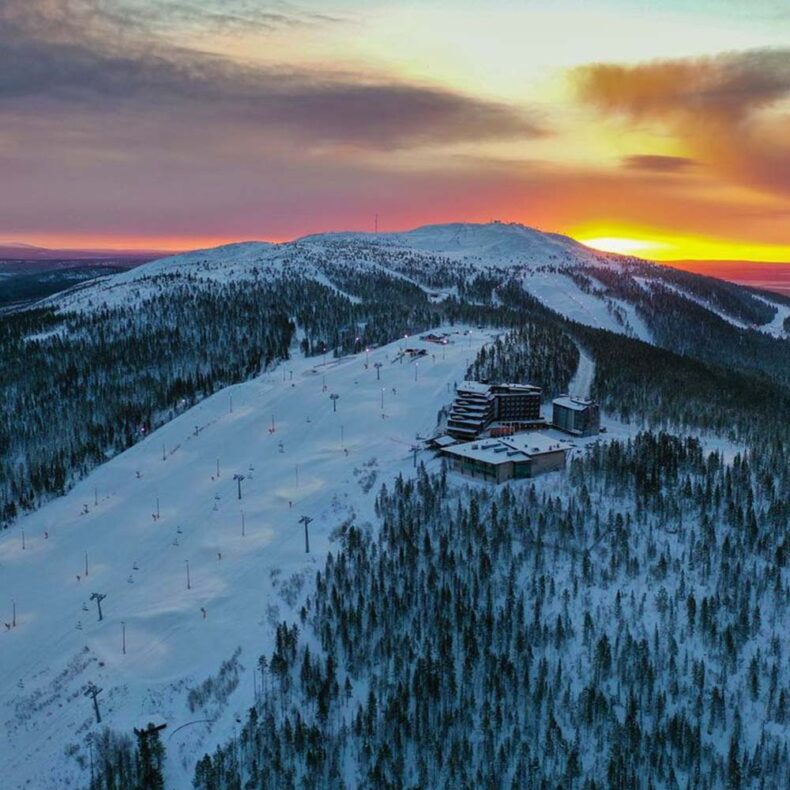 The biggest ski resort of Finland - Levi ski resort