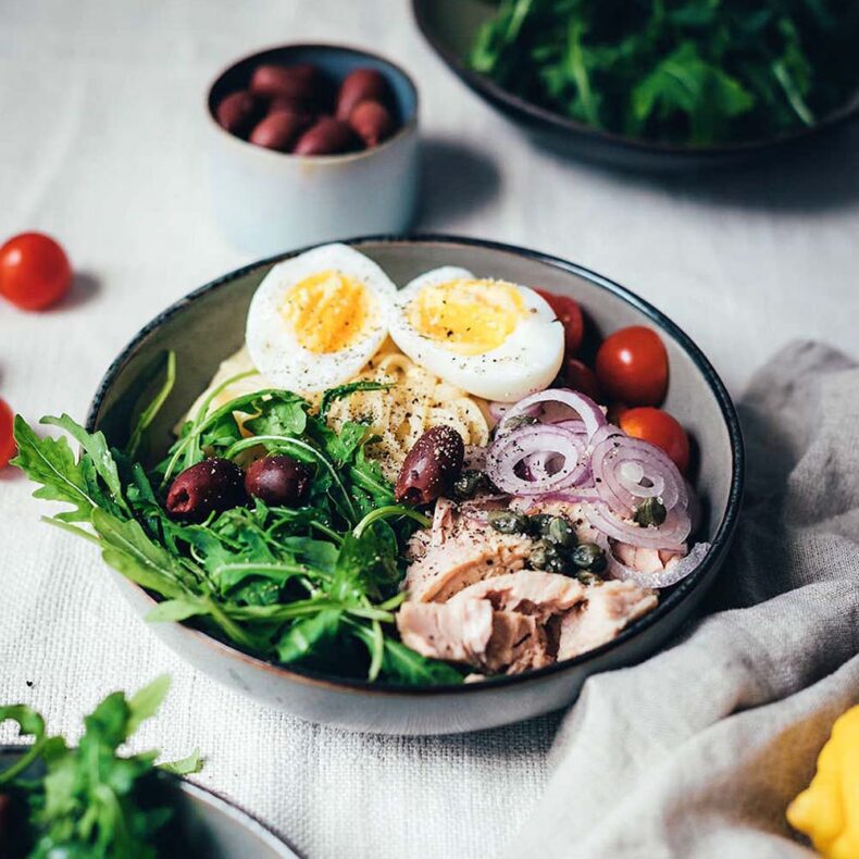Salad Niçoise is a classic dish in France