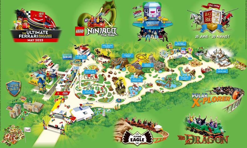 Billund legoland map