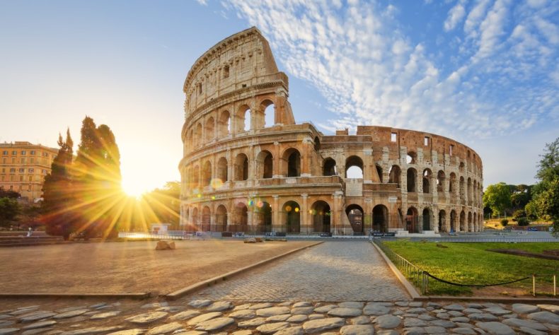 Visit the Coliseum where gladiatorial games were hosted