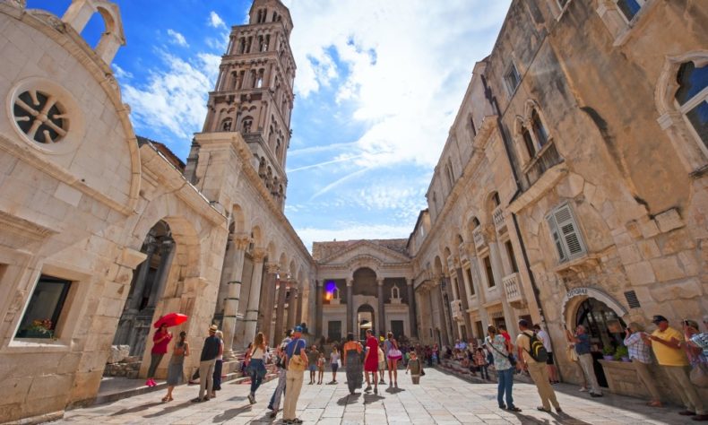 Visit the impressive Diocletian’s Palace in Split