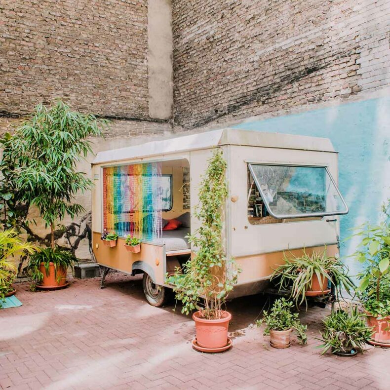 Did you know there is a hotel in Berlin that lets you sleep in refurbished caravans