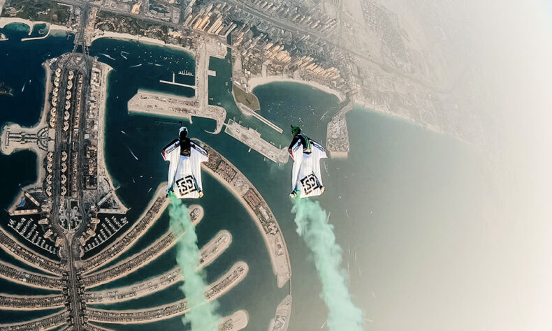 Palm Jumeirah - the man-made island resembles a stylised palm tree