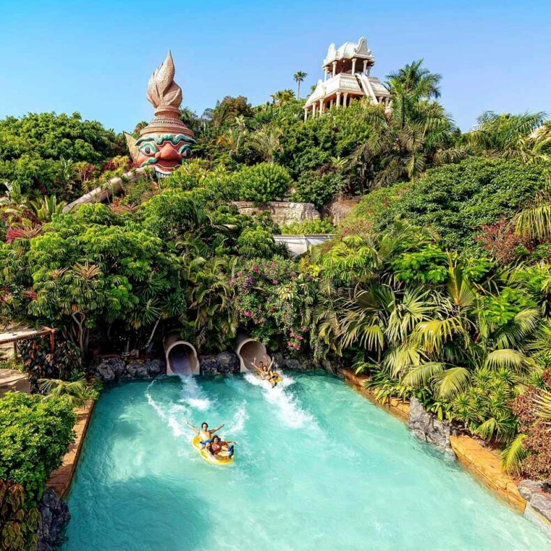 Siam Park is a water park with rides and slides for children and adults