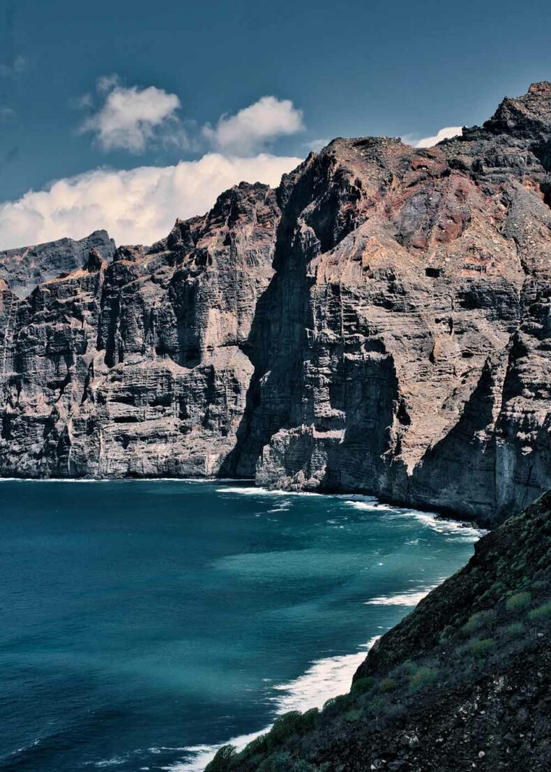 The Cliffs of Los Gigantes, located on Tenerife's western coast