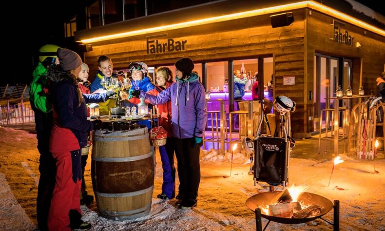 Enjoy night skiing and get some fun at Fridays in Flumserberg