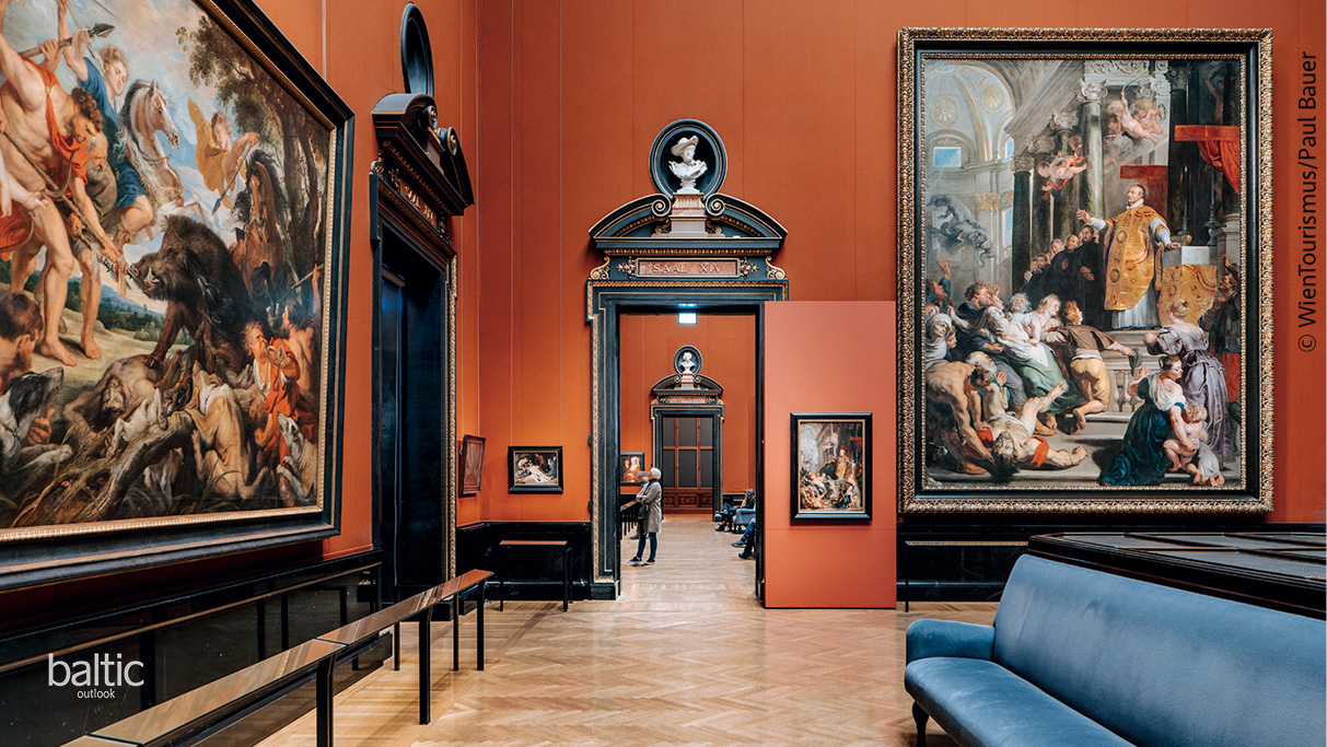 Spectacular Neo-Baroque interior in the Kunsthistorisches Museum