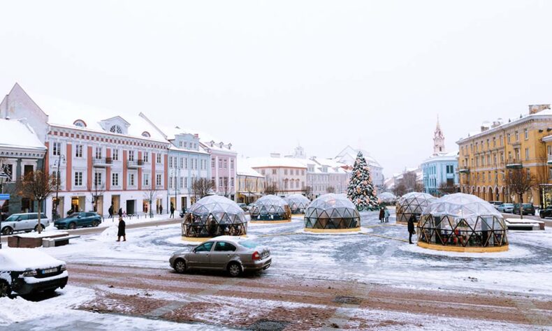 In Vilnius you will find spectacular Christmas markets and atmosphere