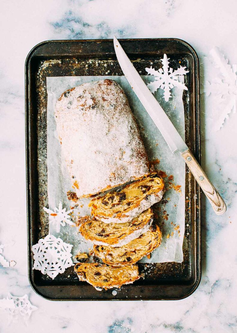 Christmas time in Berlin - intense aroma of Stollen - sweet Christmas bread