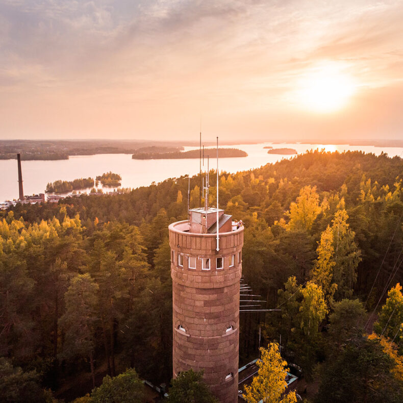 Enjoy a view of Tampere's wild nature from Pyynikki Observation Tower
