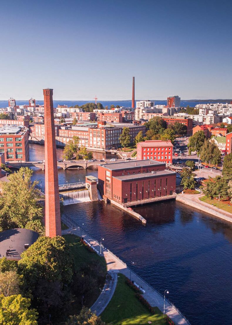 Tampere's industrial heritage - red brick buildings