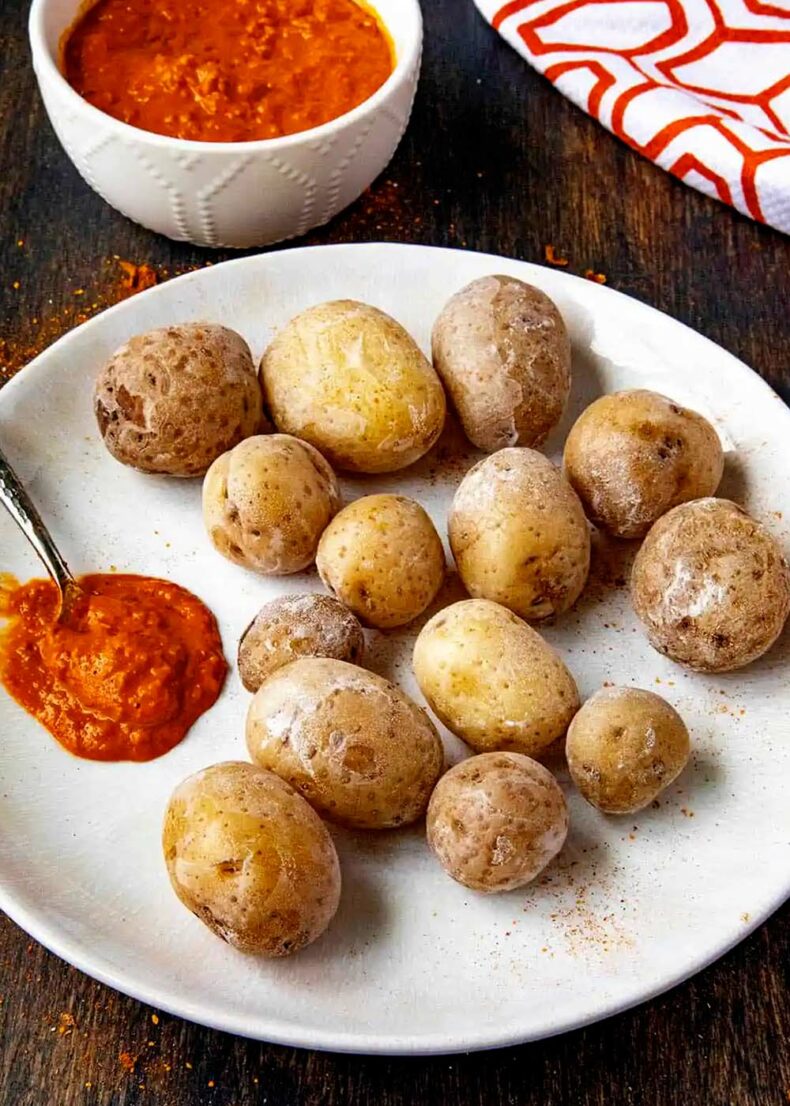 The most popular vegetable in Tenerife is papas arrugadas (boiled potatoes)
