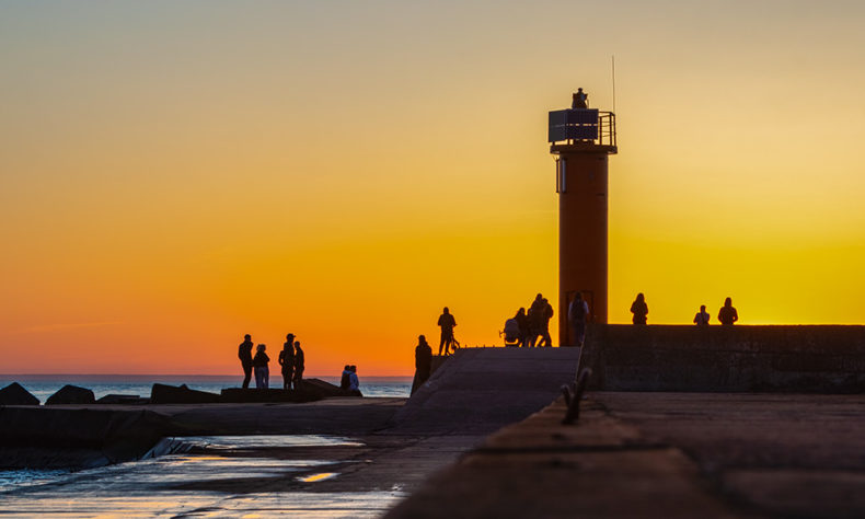 Mangaļsala romantic spot Sunset Riga