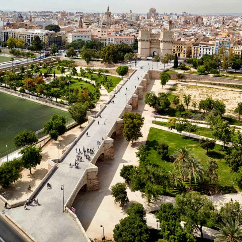Turia Gardens is a fantastic project that turned an old riverbed into a park