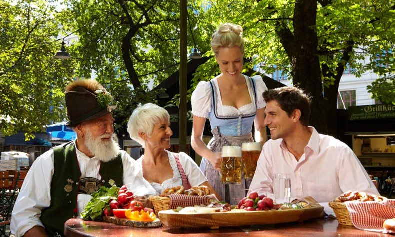 Diverse food scene - spacious beer gardens