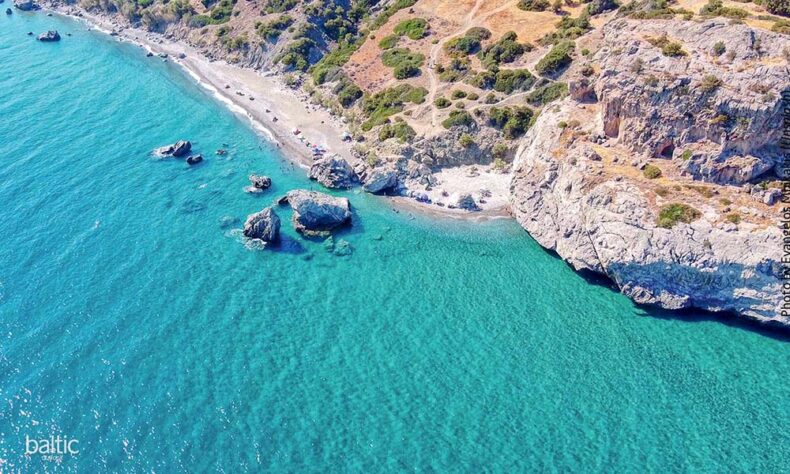 Beach coastline in Crete is one of the most popuplar European beach destinations