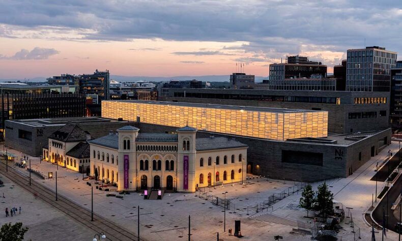 The National Museum of Oslo features an impressive display of arts, crafts, and design