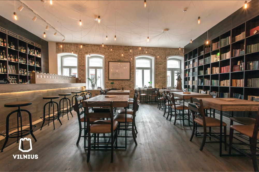 Alaus biblioteka is the best place where to drink beer in Vilnius