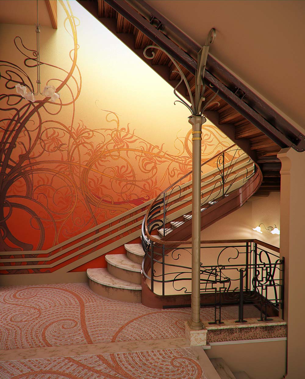 Horta-designed Hôtel Tassel, which is known as the world’s first building in the Art Nouveau style