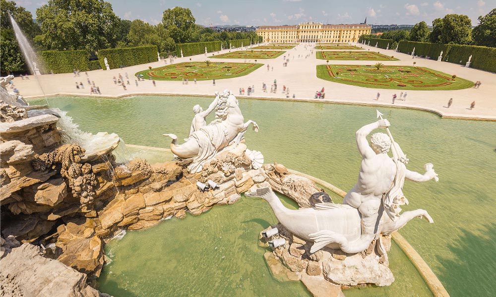 Schonbrunn Palace one of the most picturesque places in Vienna Austria