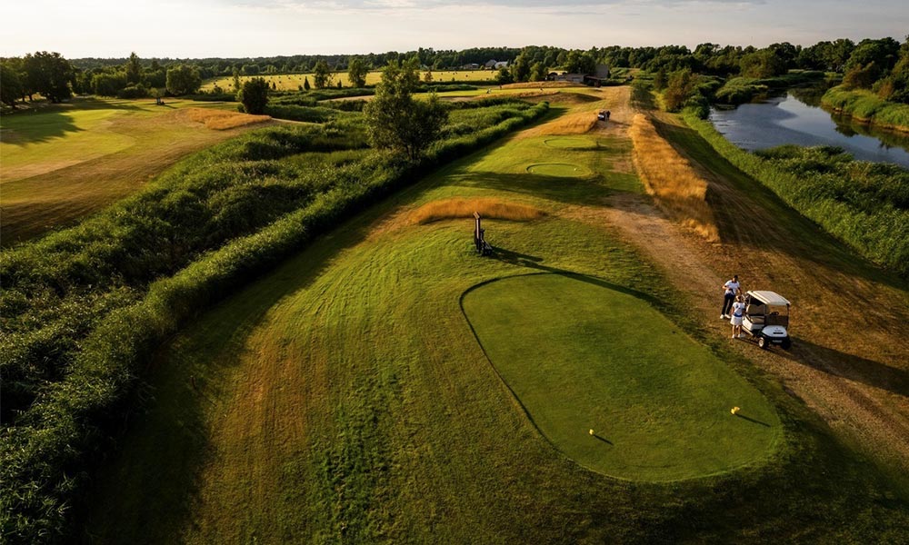 White beach golf club is located a 10-minute drive from the city center of Pärnu_