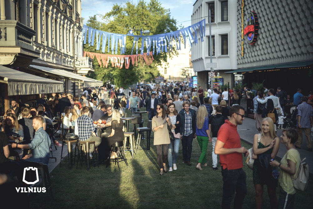 Vilniaus, Islandijos, and Vokiečių are the hotspots for partying in Vilnius