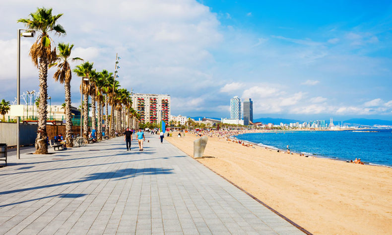 Barcelona city beaches