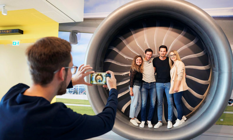 Turbine of a boeing 777