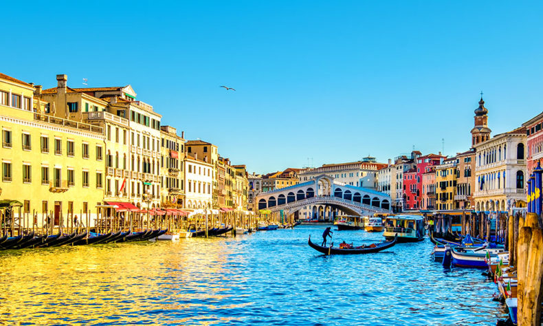 Gondola ride in Venice