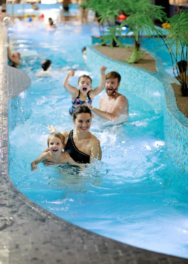 Family having fun at the Kalev Spa Hotel & Water Park
