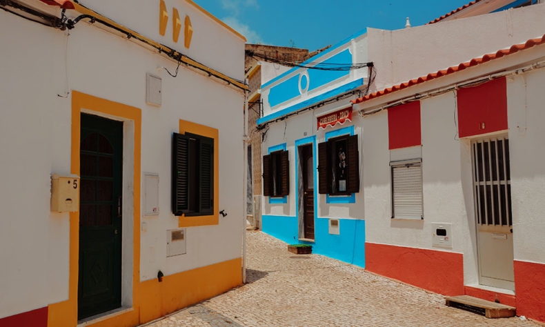 Portugal colourful houses