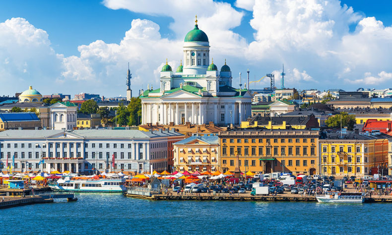 The airy South Harbour in Helsinki